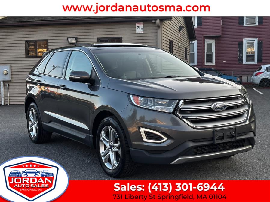 2016 Ford Edge 4dr Titanium AWD, available for sale in Springfield, Massachusetts | Jordan Auto Sales. Springfield, Massachusetts 2016 Ford Edge 4dr Titanium AWD, available for sale in Springfield, Massachusetts | Jordan Auto Sales. Springfield, Massachusetts