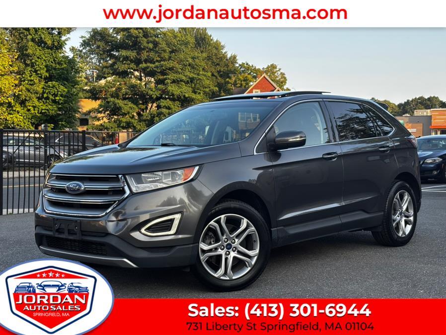 2016 Ford Edge 4dr Titanium AWD, available for sale in Springfield, Massachusetts | Jordan Auto Sales. Springfield, Massachusetts 2016 Ford Edge 4dr Titanium AWD, available for sale in Springfield, Massachusetts | Jordan Auto Sales. Springfield, Massachusetts