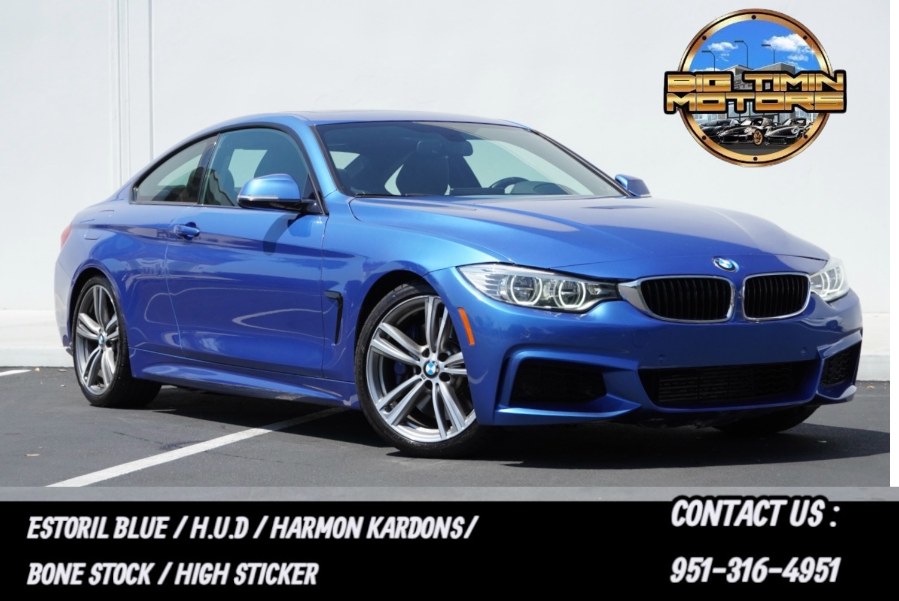2014 F32 BMW N55 435i MSPORT HARMON KARDONS/ HUD/ HIGH STICKER BONE STOCK, available for sale in Riverside, California | Big Timin Motors LLC. Riverside, California 2014 F32 BMW N55 435i MSPORT HARMON KARDONS/ HUD/ HIGH STICKER BONE STOCK, available for sale in Riverside, California | Big Timin Motors LLC. Riverside, California