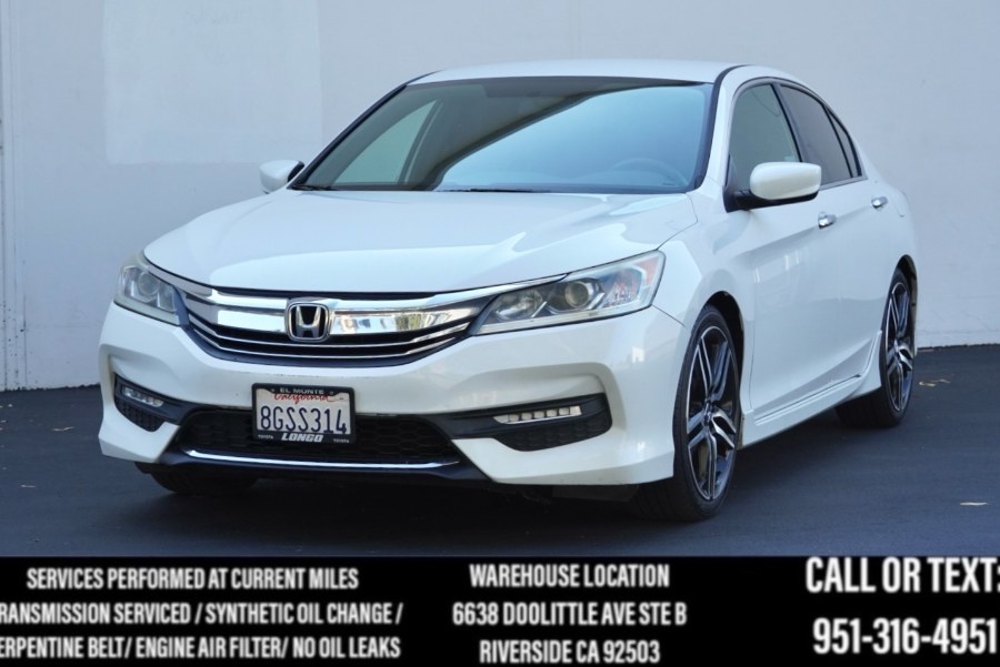 2016 Honda Accord Sedan Sport LEATHER INTERIOR, available for sale in Riverside, California | Big Timin Motors LLC. Riverside, California 2016 Honda Accord Sedan Sport LEATHER INTERIOR, available for sale in Riverside, California | Big Timin Motors LLC. Riverside, California