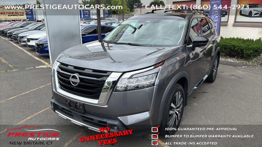 2022 Nissan Pathfinder Platinum Sport Utility 4D, available for sale in NEW BRITAIN, Connecticut | Prestige Auto Superstore. NEW BRITAIN, Connecticut 2022 Nissan Pathfinder Platinum Sport Utility 4D, available for sale in NEW BRITAIN, Connecticut | Prestige Auto Superstore. NEW BRITAIN, Connecticut
