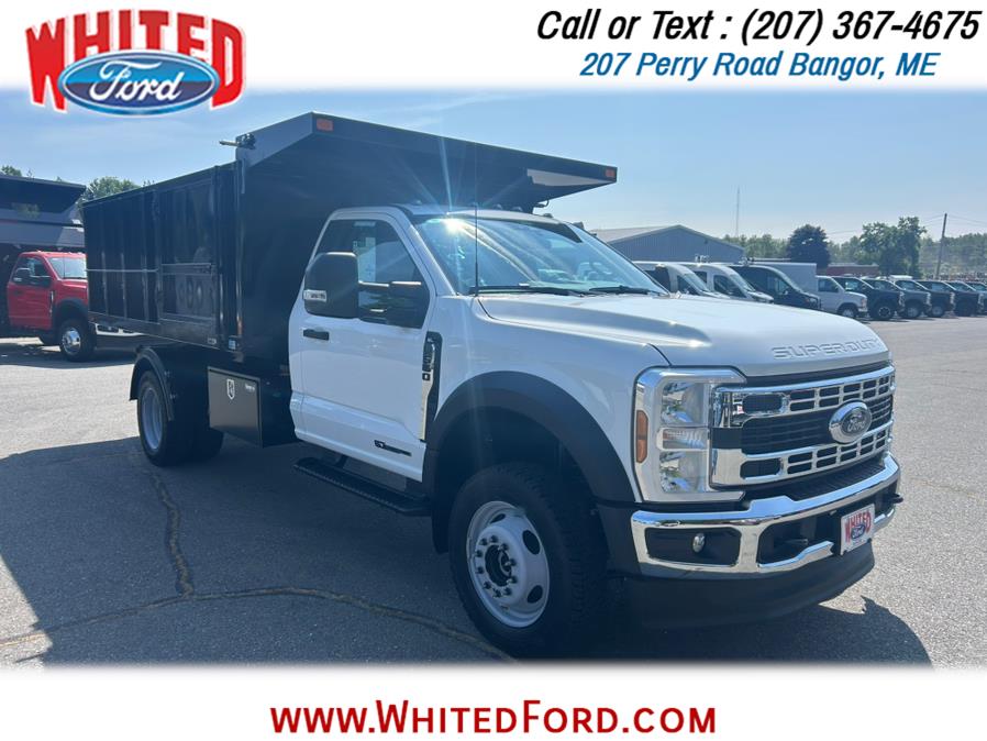 2025 Ford Super Duty F-550 DRW XL 4WD Reg Cab 169" WB 12' S&H Landscape Dump Body, available for sale in Bangor, Maine | Whited Ford. Bangor, Maine 2025 Ford Super Duty F-550 DRW XL 4WD Reg Cab 169" WB 12' S&H Landscape Dump Body, available for sale in Bangor, Maine | Whited Ford. Bangor, Maine