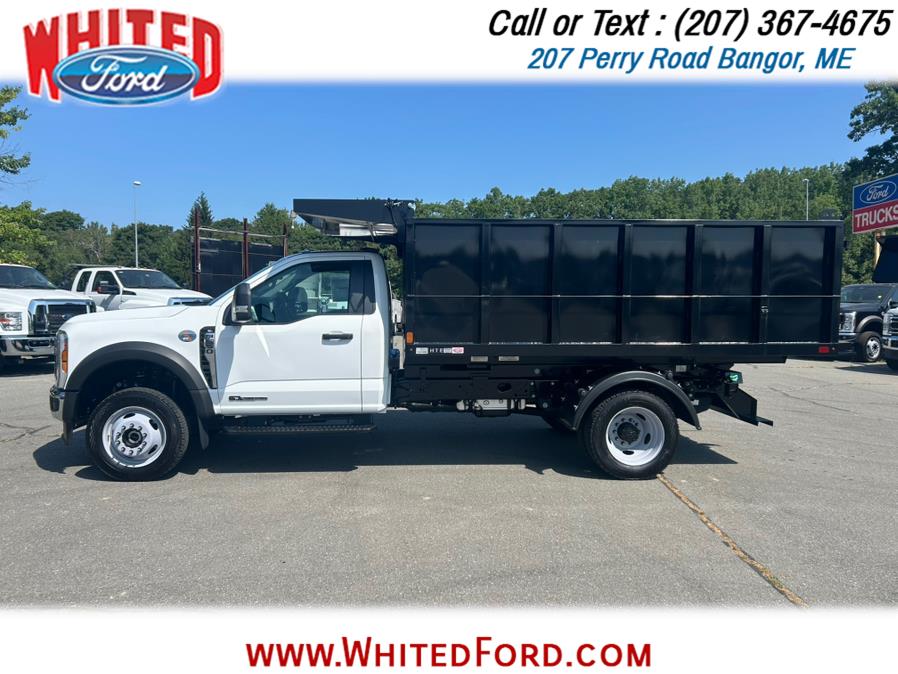 2025 Ford Super Duty F-550 DRW XL 4WD Reg Cab 169" WB 12' S&H Landscape Dump Body, available for sale in Bangor, Maine | Whited Ford. Bangor, Maine 2025 Ford Super Duty F-550 DRW XL 4WD Reg Cab 169" WB 12' S&H Landscape Dump Body, available for sale in Bangor, Maine | Whited Ford. Bangor, Maine
