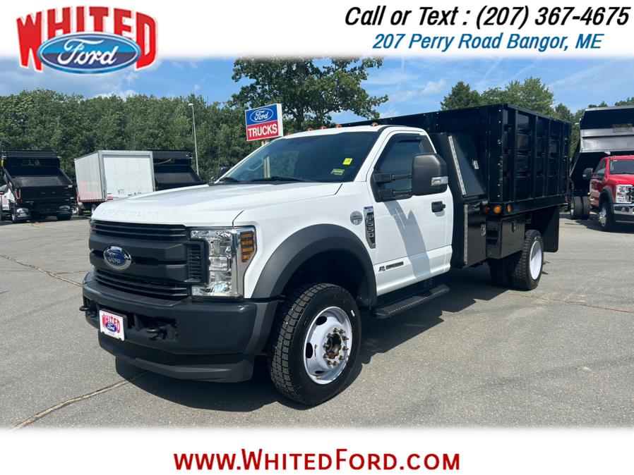 2019 Ford Super Duty F-550 DRW XL 4WD Reg Cab I Pack 9" Dumping Landscape Body, available for sale in Bangor, Maine | Whited Ford. Bangor, Maine 2019 Ford Super Duty F-550 DRW XL 4WD Reg Cab I Pack 9" Dumping Landscape Body, available for sale in Bangor, Maine | Whited Ford. Bangor, Maine