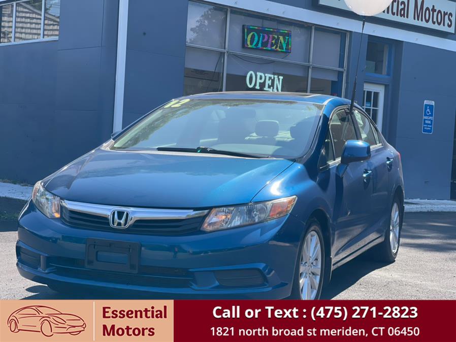 2012 Honda Civic Sdn 4dr Auto EX-L w/Navi PZEV, available for sale in Meriden, Connecticut | Essential Motors. Meriden, Connecticut 2012 Honda Civic Sdn 4dr Auto EX-L w/Navi PZEV, available for sale in Meriden, Connecticut | Essential Motors. Meriden, Connecticut