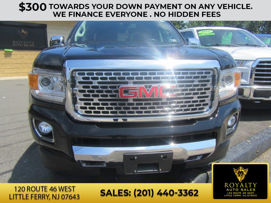 2017 GMC Canyon 4WD Crew Cab 140.5" Denali, available for sale in Little Ferry, New Jersey | Royalty Auto Sales. Little Ferry, New Jersey 2017 GMC Canyon 4WD Crew Cab 140.5" Denali, available for sale in Little Ferry, New Jersey | Royalty Auto Sales. Little Ferry, New Jersey