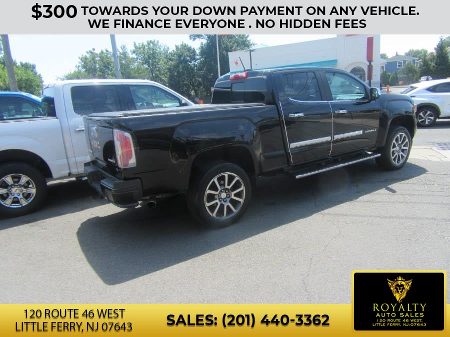 2017 GMC Canyon 4WD Crew Cab 140.5" Denali, available for sale in Little Ferry, New Jersey | Royalty Auto Sales. Little Ferry, New Jersey 2017 GMC Canyon 4WD Crew Cab 140.5" Denali, available for sale in Little Ferry, New Jersey | Royalty Auto Sales. Little Ferry, New Jersey