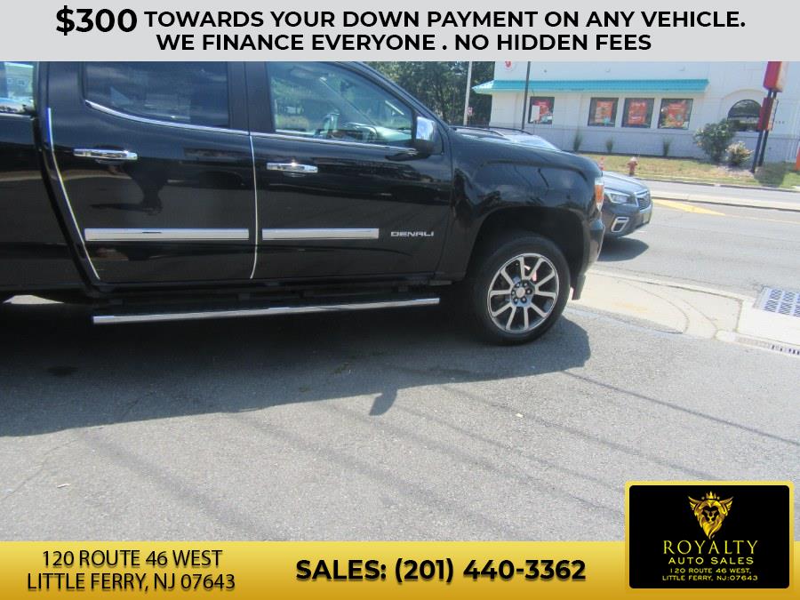 2017 GMC Canyon 4WD Crew Cab 140.5" Denali, available for sale in Little Ferry, New Jersey | Royalty Auto Sales. Little Ferry, New Jersey 2017 GMC Canyon 4WD Crew Cab 140.5" Denali, available for sale in Little Ferry, New Jersey | Royalty Auto Sales. Little Ferry, New Jersey