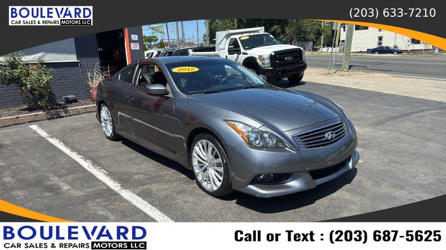 2012 Infiniti g IPL Coupe 2D, available for sale in New Haven, Connecticut | Boulevard Motors LLC. New Haven, Connecticut 2012 Infiniti g IPL Coupe 2D, available for sale in New Haven, Connecticut | Boulevard Motors LLC. New Haven, Connecticut
