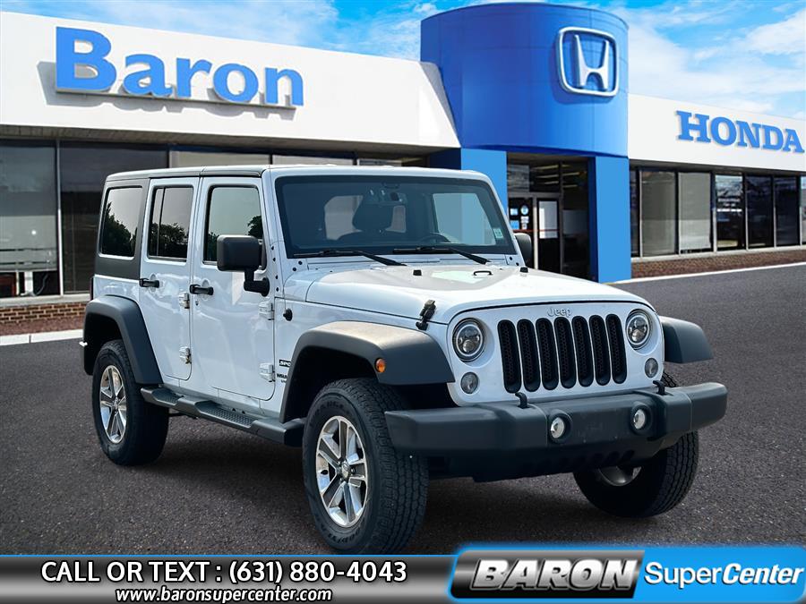 2017 Jeep Wrangler Unlimited Unlimited Sport, available for sale in Patchogue, New York | Baron Supercenter. Patchogue, New York 2017 Jeep Wrangler Unlimited Unlimited Sport, available for sale in Patchogue, New York | Baron Supercenter. Patchogue, New York