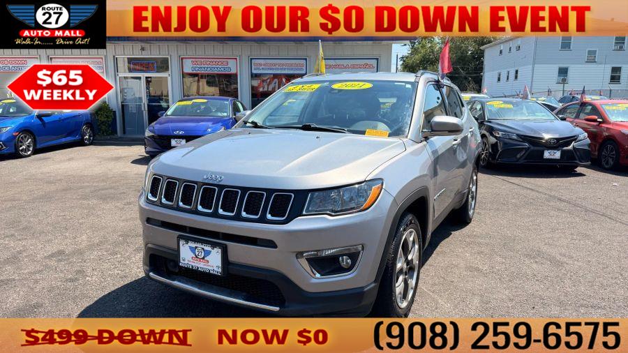 2021 Jeep Compass Limited Sport Utility 4D, available for sale in Linden, New Jersey | Route 27 Auto Mall. Linden, New Jersey 2021 Jeep Compass Limited Sport Utility 4D, available for sale in Linden, New Jersey | Route 27 Auto Mall. Linden, New Jersey