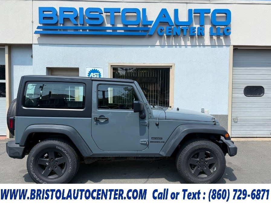 2015 Jeep Wrangler 4WD 2dr Sport, available for sale in Bristol, Connecticut | Bristol Auto Center LLC. Bristol, Connecticut 2015 Jeep Wrangler 4WD 2dr Sport, available for sale in Bristol, Connecticut | Bristol Auto Center LLC. Bristol, Connecticut