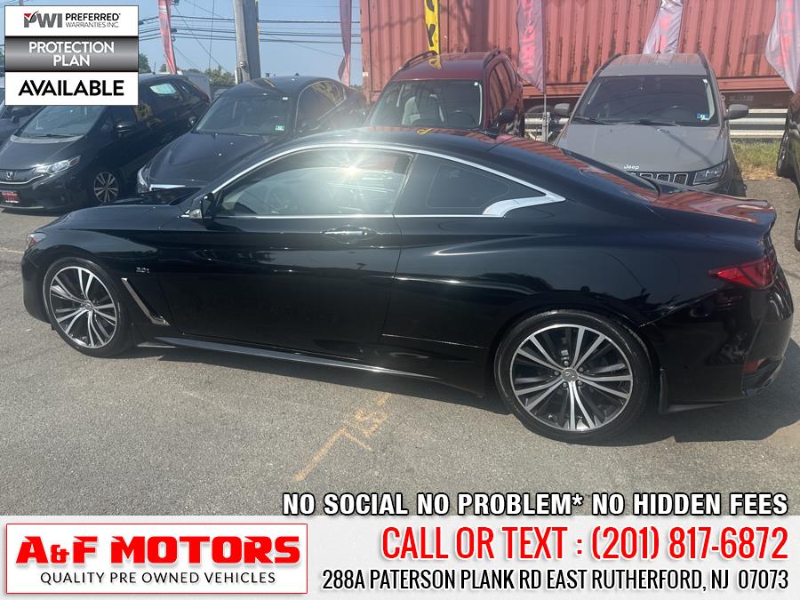 2018 INFINITI Q60 3.0t LUXE RWD, available for sale in East Rutherford, New Jersey | A&F Motors LLC. East Rutherford, New Jersey 2018 INFINITI Q60 3.0t LUXE RWD, available for sale in East Rutherford, New Jersey | A&F Motors LLC. East Rutherford, New Jersey