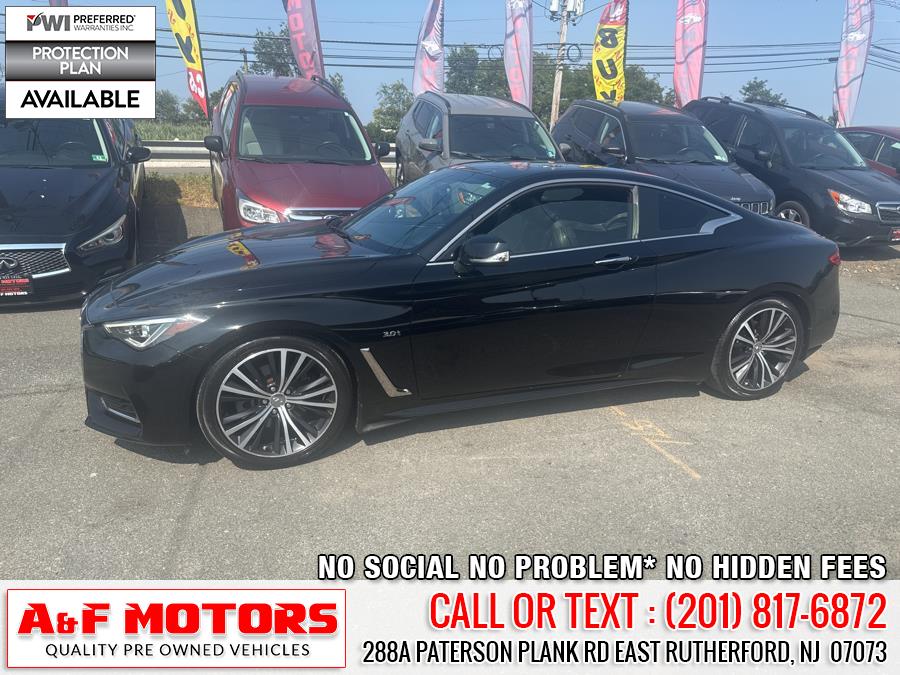 2018 INFINITI Q60 3.0t LUXE RWD, available for sale in East Rutherford, New Jersey | A&F Motors LLC. East Rutherford, New Jersey 2018 INFINITI Q60 3.0t LUXE RWD, available for sale in East Rutherford, New Jersey | A&F Motors LLC. East Rutherford, New Jersey