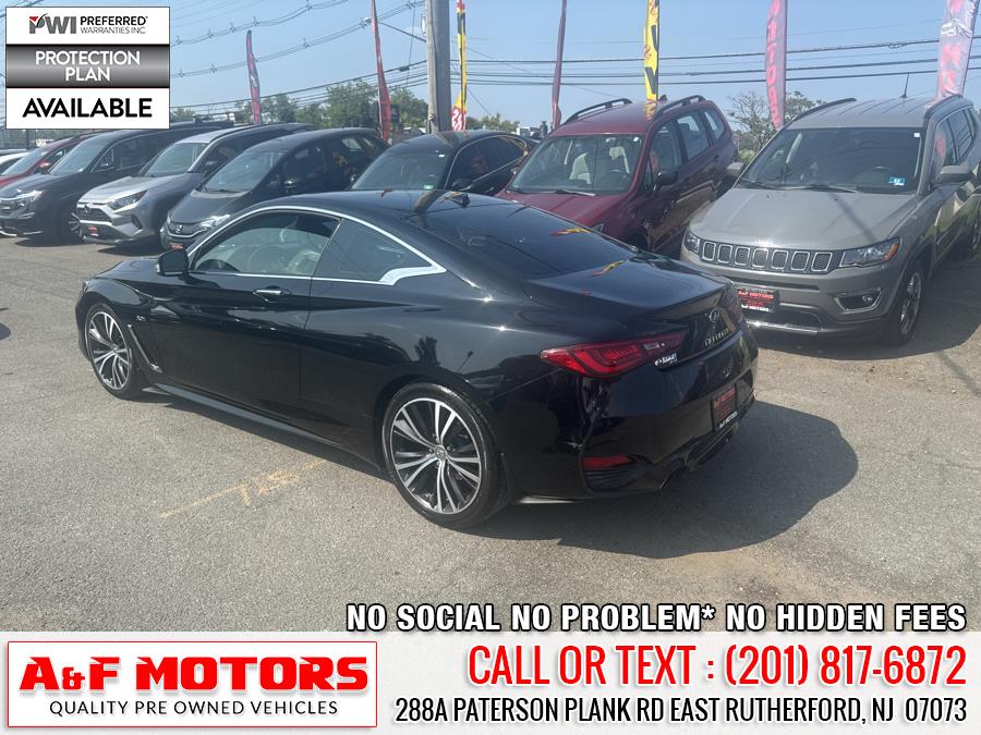 2018 INFINITI Q60 3.0t LUXE RWD, available for sale in East Rutherford, New Jersey | A&F Motors LLC. East Rutherford, New Jersey 2018 INFINITI Q60 3.0t LUXE RWD, available for sale in East Rutherford, New Jersey | A&F Motors LLC. East Rutherford, New Jersey