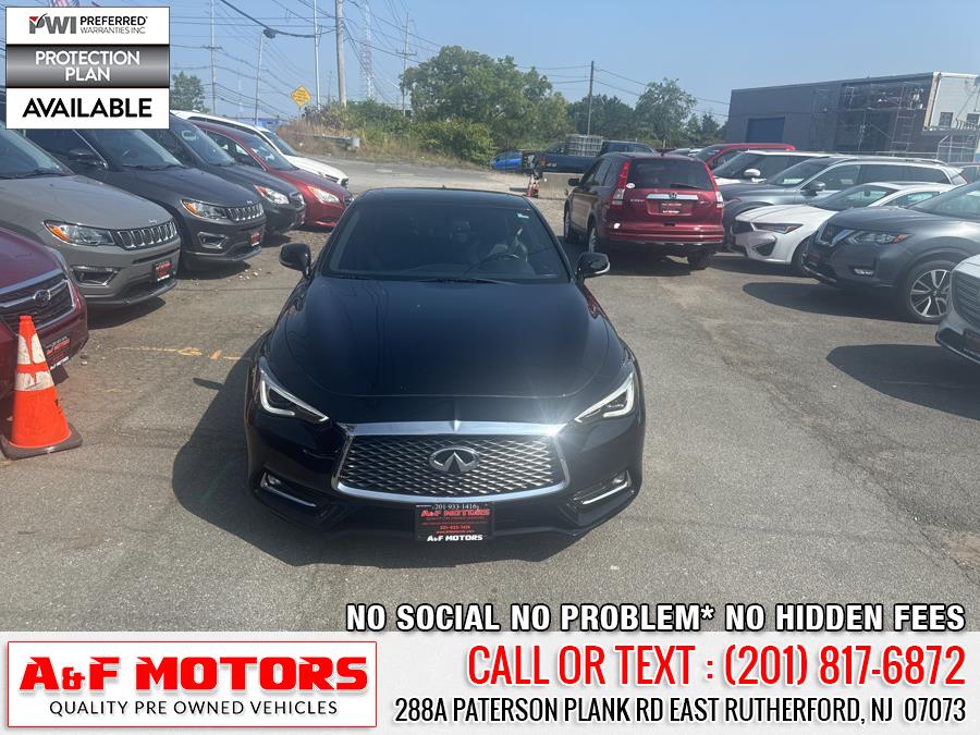 2018 INFINITI Q60 3.0t LUXE RWD, available for sale in East Rutherford, New Jersey | A&F Motors LLC. East Rutherford, New Jersey 2018 INFINITI Q60 3.0t LUXE RWD, available for sale in East Rutherford, New Jersey | A&F Motors LLC. East Rutherford, New Jersey
