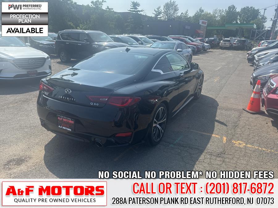 2018 INFINITI Q60 3.0t LUXE RWD, available for sale in East Rutherford, New Jersey | A&F Motors LLC. East Rutherford, New Jersey 2018 INFINITI Q60 3.0t LUXE RWD, available for sale in East Rutherford, New Jersey | A&F Motors LLC. East Rutherford, New Jersey