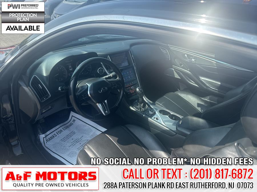 2018 INFINITI Q60 3.0t LUXE RWD, available for sale in East Rutherford, New Jersey | A&F Motors LLC. East Rutherford, New Jersey 2018 INFINITI Q60 3.0t LUXE RWD, available for sale in East Rutherford, New Jersey | A&F Motors LLC. East Rutherford, New Jersey