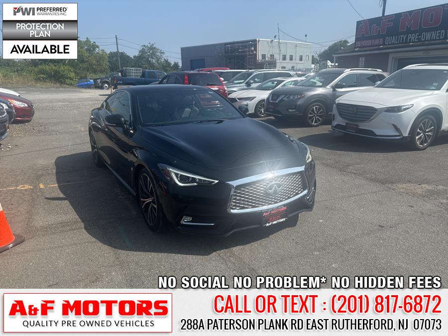 2018 INFINITI Q60 3.0t LUXE RWD, available for sale in East Rutherford, New Jersey | A&F Motors LLC. East Rutherford, New Jersey 2018 INFINITI Q60 3.0t LUXE RWD, available for sale in East Rutherford, New Jersey | A&F Motors LLC. East Rutherford, New Jersey