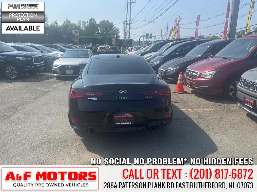 2018 INFINITI Q60 3.0t LUXE RWD, available for sale in East Rutherford, New Jersey | A&F Motors LLC. East Rutherford, New Jersey 2018 INFINITI Q60 3.0t LUXE RWD, available for sale in East Rutherford, New Jersey | A&F Motors LLC. East Rutherford, New Jersey