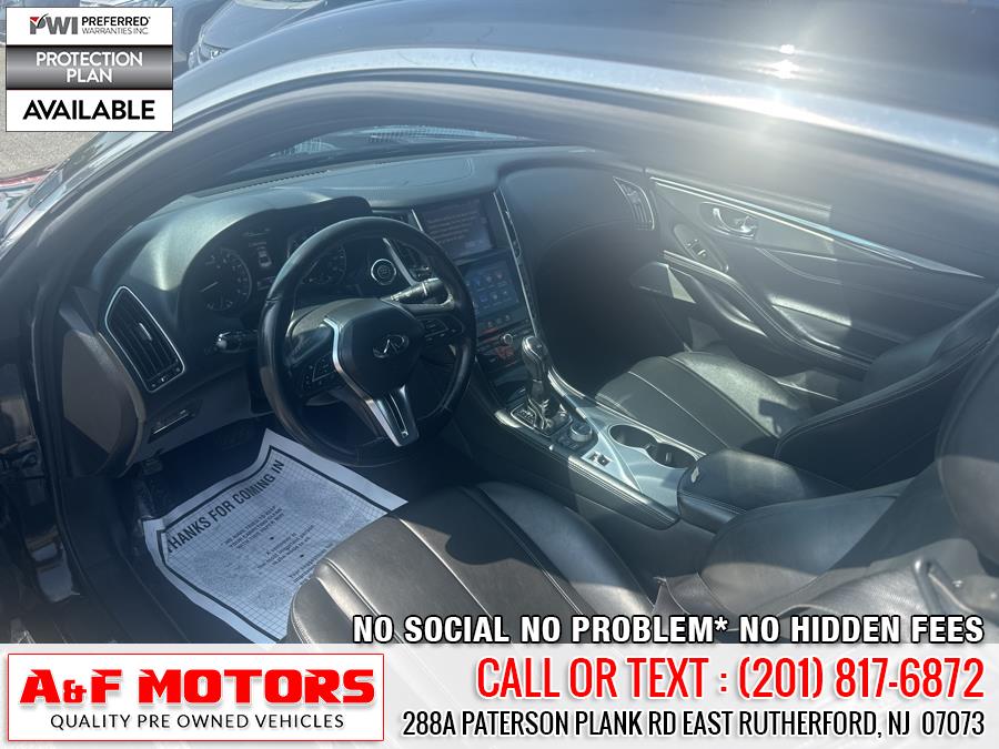 2018 INFINITI Q60 3.0t LUXE RWD, available for sale in East Rutherford, New Jersey | A&F Motors LLC. East Rutherford, New Jersey 2018 INFINITI Q60 3.0t LUXE RWD, available for sale in East Rutherford, New Jersey | A&F Motors LLC. East Rutherford, New Jersey