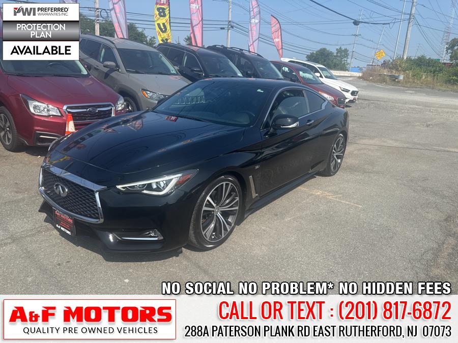 2018 INFINITI Q60 3.0t LUXE RWD, available for sale in East Rutherford, New Jersey | A&F Motors LLC. East Rutherford, New Jersey 2018 INFINITI Q60 3.0t LUXE RWD, available for sale in East Rutherford, New Jersey | A&F Motors LLC. East Rutherford, New Jersey