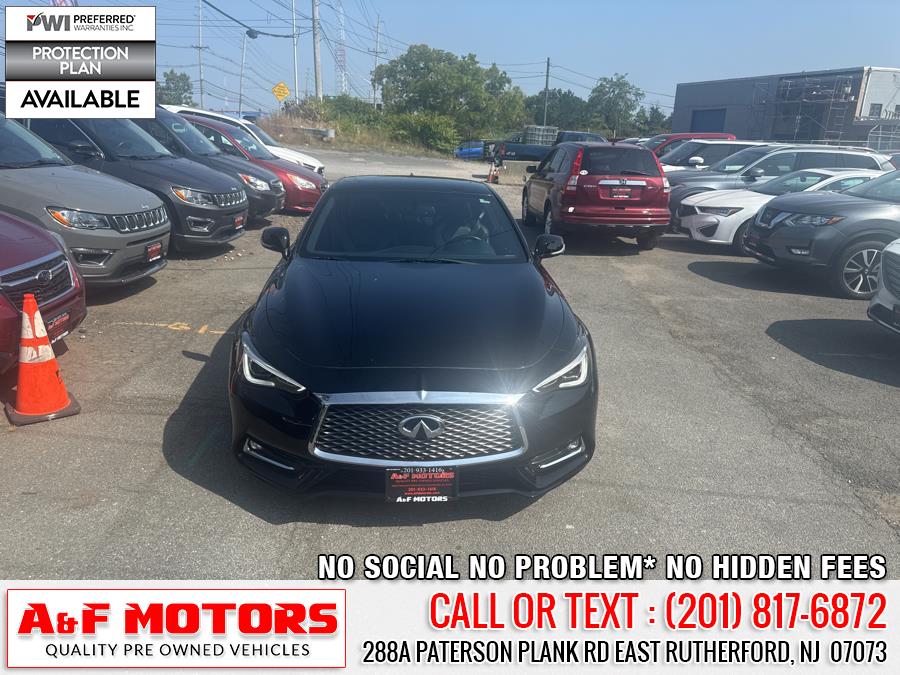2018 INFINITI Q60 3.0t LUXE RWD, available for sale in East Rutherford, New Jersey | A&F Motors LLC. East Rutherford, New Jersey 2018 INFINITI Q60 3.0t LUXE RWD, available for sale in East Rutherford, New Jersey | A&F Motors LLC. East Rutherford, New Jersey