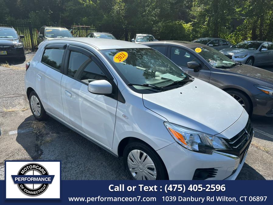 2021 Mitsubishi Mirage ES CVT, available for sale in Wilton, Connecticut | Performance Motor Cars Of Connecticut LLC. Wilton, Connecticut 2021 Mitsubishi Mirage ES CVT, available for sale in Wilton, Connecticut | Performance Motor Cars Of Connecticut LLC. Wilton, Connecticut