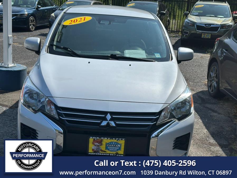 2021 Mitsubishi Mirage ES CVT, available for sale in Wilton, Connecticut | Performance Motor Cars Of Connecticut LLC. Wilton, Connecticut 2021 Mitsubishi Mirage ES CVT, available for sale in Wilton, Connecticut | Performance Motor Cars Of Connecticut LLC. Wilton, Connecticut