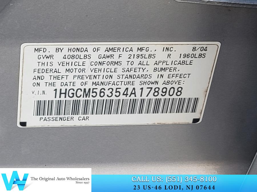 2004 Honda Accord Sedan LX Auto, available for sale in Lodi, New Jersey | AW Auto & Truck Wholesalers, Inc. Lodi, New Jersey 2004 Honda Accord Sedan LX Auto, available for sale in Lodi, New Jersey | AW Auto & Truck Wholesalers, Inc. Lodi, New Jersey