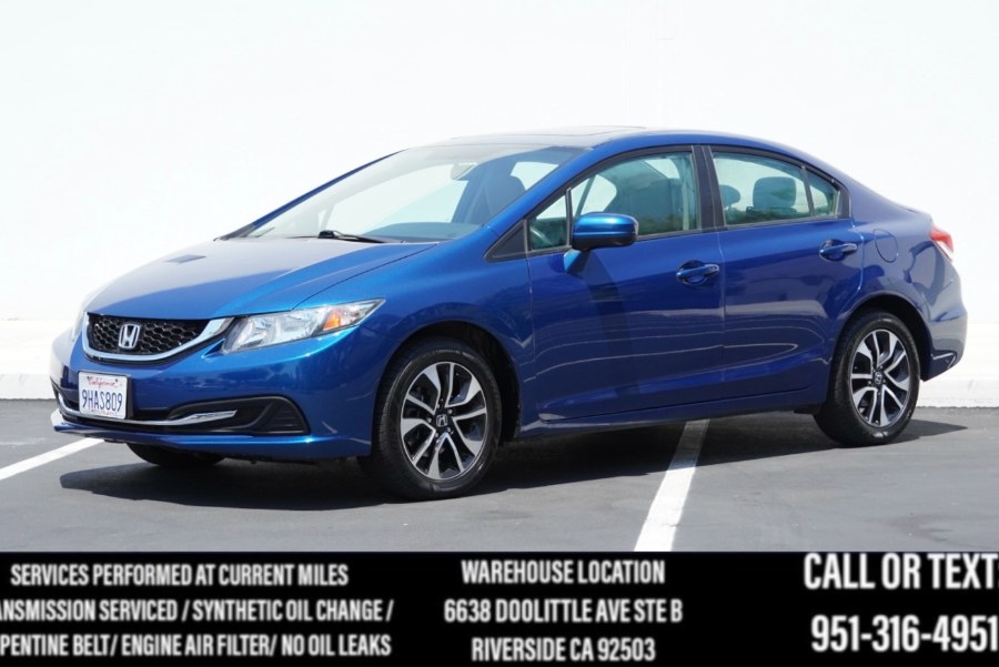 2014 Honda Civic Sedan EX /BLUETOOTH/SUNROOF/ SIDE/ BACK UP CAM, available for sale in Riverside, California | Big Timin Motors LLC. Riverside, California 2014 Honda Civic Sedan EX /BLUETOOTH/SUNROOF/ SIDE/ BACK UP CAM, available for sale in Riverside, California | Big Timin Motors LLC. Riverside, California