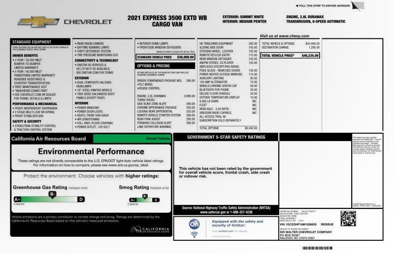 2021 Chevrolet Express Cargo 3500 Work Van DIESEL, available for sale in Maple Shade, New Jersey | Car Revolution. Maple Shade, New Jersey 2021 Chevrolet Express Cargo 3500 Work Van DIESEL, available for sale in Maple Shade, New Jersey | Car Revolution. Maple Shade, New Jersey