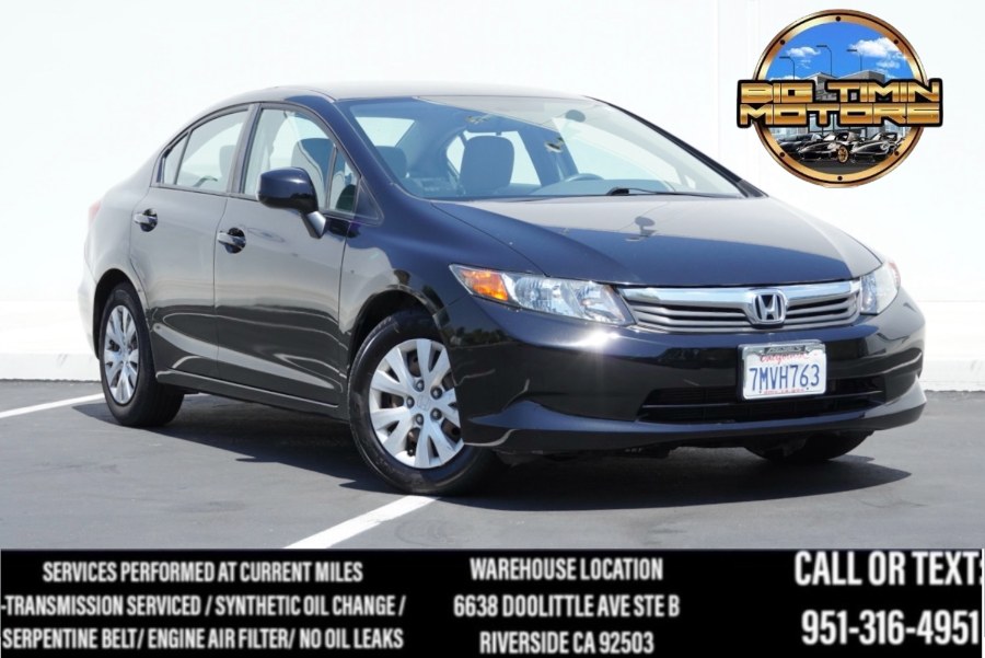 2012 Honda Civic Sdn LX 4dr Auto, available for sale in Riverside, California | Big Timin Motors LLC. Riverside, California 2012 Honda Civic Sdn LX 4dr Auto, available for sale in Riverside, California | Big Timin Motors LLC. Riverside, California