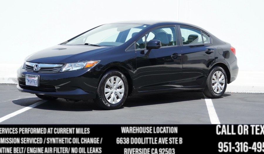 2012 Honda Civic Sdn LX 4dr Auto, available for sale in Riverside, California | Big Timin Motors LLC. Riverside, California 2012 Honda Civic Sdn LX 4dr Auto, available for sale in Riverside, California | Big Timin Motors LLC. Riverside, California