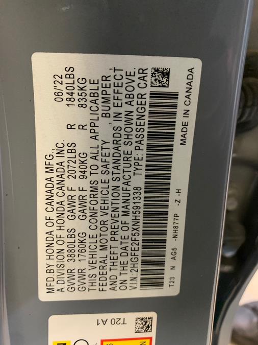 2022 Honda Civic Sedan Sport CVT, available for sale in Lodi, New Jersey | European Auto Expo. Lodi, New Jersey 2022 Honda Civic Sedan Sport CVT, available for sale in Lodi, New Jersey | European Auto Expo. Lodi, New Jersey