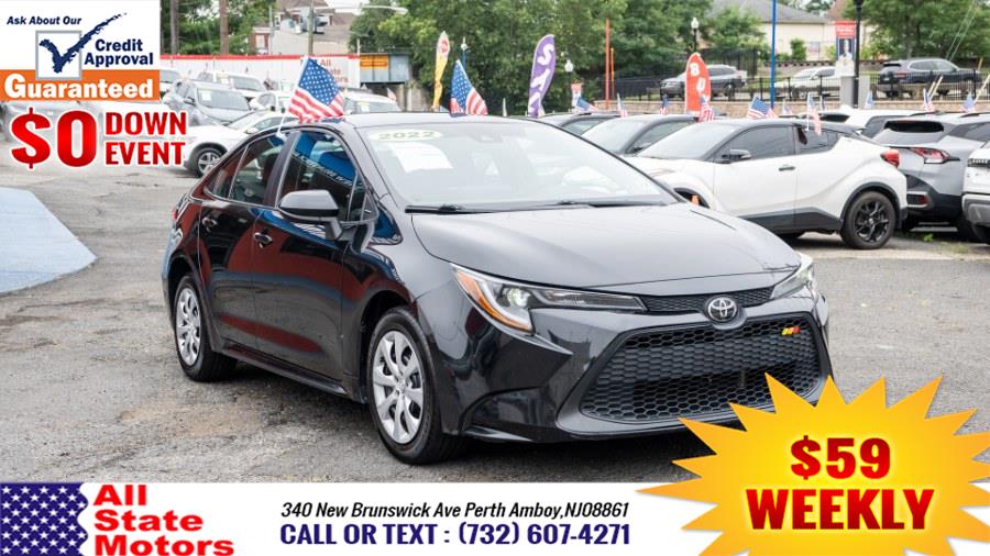 2022 Toyota Corolla LE CVT (Natl), available for sale in Perth Amboy, New Jersey | All State Motor Inc. Perth Amboy, New Jersey 2022 Toyota Corolla LE CVT (Natl), available for sale in Perth Amboy, New Jersey | All State Motor Inc. Perth Amboy, New Jersey
