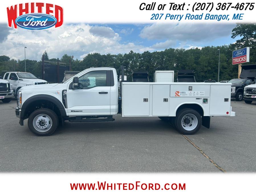 2025 Ford Super Duty F-550 DRW XL 4WD Reg Cab 11' Service Body, available for sale in Bangor, Maine | Whited Ford. Bangor, Maine 2025 Ford Super Duty F-550 DRW XL 4WD Reg Cab 11' Service Body, available for sale in Bangor, Maine | Whited Ford. Bangor, Maine