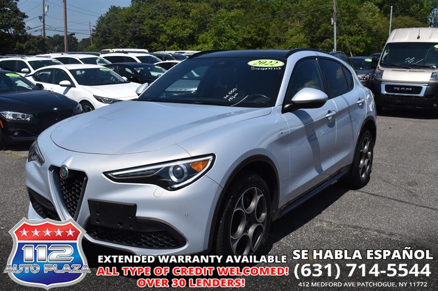2022 Alfa Romeo Stelvio TI, available for sale in Patchogue, New York | 112 Auto Plaza. Patchogue, New York 2022 Alfa Romeo Stelvio TI, available for sale in Patchogue, New York | 112 Auto Plaza. Patchogue, New York