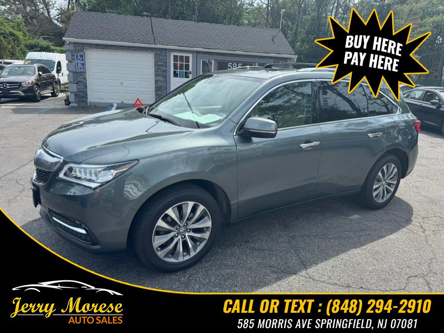 2015 Acura MDX SH-AWD 4dr Tech Pkg, available for sale in Springfield, New Jersey | Jerry Morese Auto Sales. Springfield, New Jersey 2015 Acura MDX SH-AWD 4dr Tech Pkg, available for sale in Springfield, New Jersey | Jerry Morese Auto Sales. Springfield, New Jersey