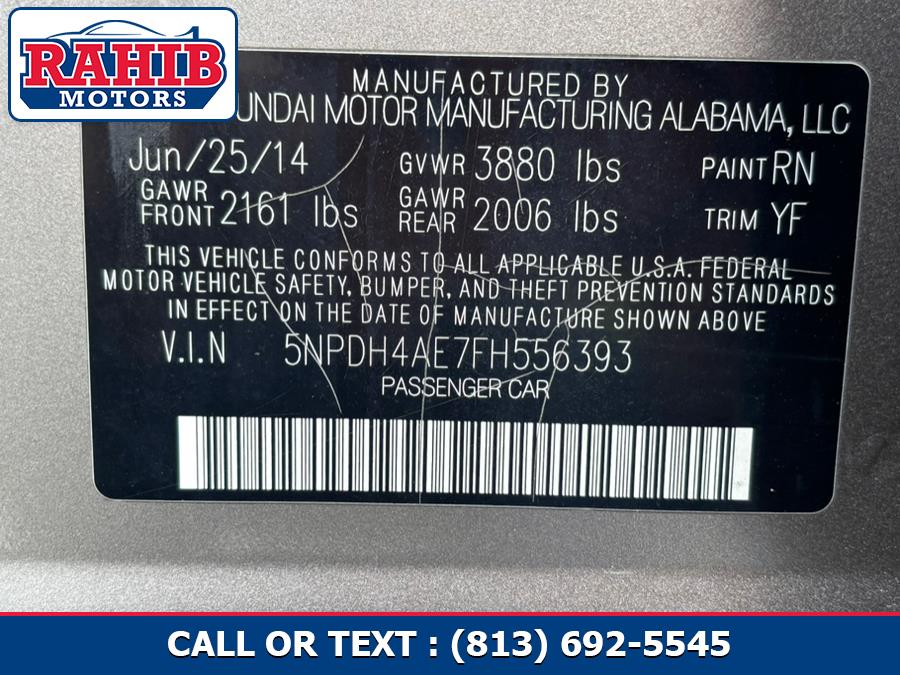 2015 Hyundai Elantra 4dr Sdn Man SE (Alabama Plant), available for sale in Orlando, Florida | Rahib inc. Orlando, Florida 2015 Hyundai Elantra 4dr Sdn Man SE (Alabama Plant), available for sale in Orlando, Florida | Rahib inc. Orlando, Florida