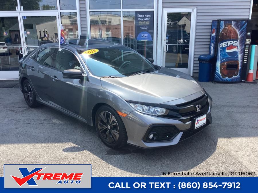 2018 Honda Civic Hatchback EX CVT, available for sale in Plainville, Connecticut | Xtreme Auto. Plainville, Connecticut 2018 Honda Civic Hatchback EX CVT, available for sale in Plainville, Connecticut | Xtreme Auto. Plainville, Connecticut
