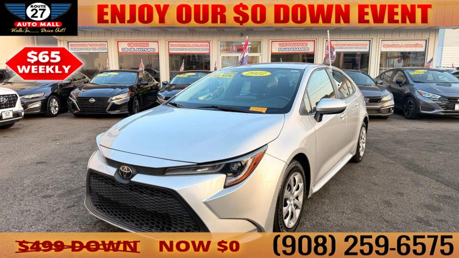 2022 Toyota Corolla LE Sedan 4D, available for sale in Linden, New Jersey | Route 27 Auto Mall. Linden, New Jersey 2022 Toyota Corolla LE Sedan 4D, available for sale in Linden, New Jersey | Route 27 Auto Mall. Linden, New Jersey