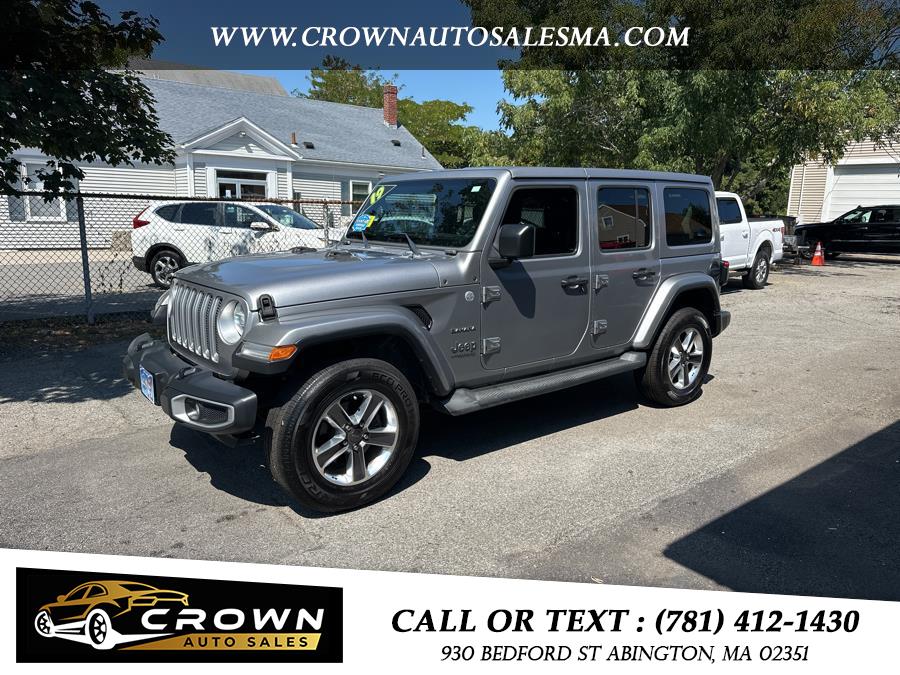2019 Jeep Wrangler Unlimited Sahara 4x4, available for sale in Abington, Massachusetts | Crown Auto Sales. Abington, Massachusetts 2019 Jeep Wrangler Unlimited Sahara 4x4, available for sale in Abington, Massachusetts | Crown Auto Sales. Abington, Massachusetts