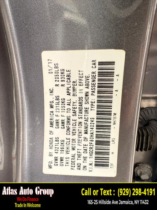 2017 Honda Accord Sedan EX-L CVT, available for sale in Jamaica, New York | Atlas Auto Group. Jamaica, New York 2017 Honda Accord Sedan EX-L CVT, available for sale in Jamaica, New York | Atlas Auto Group. Jamaica, New York