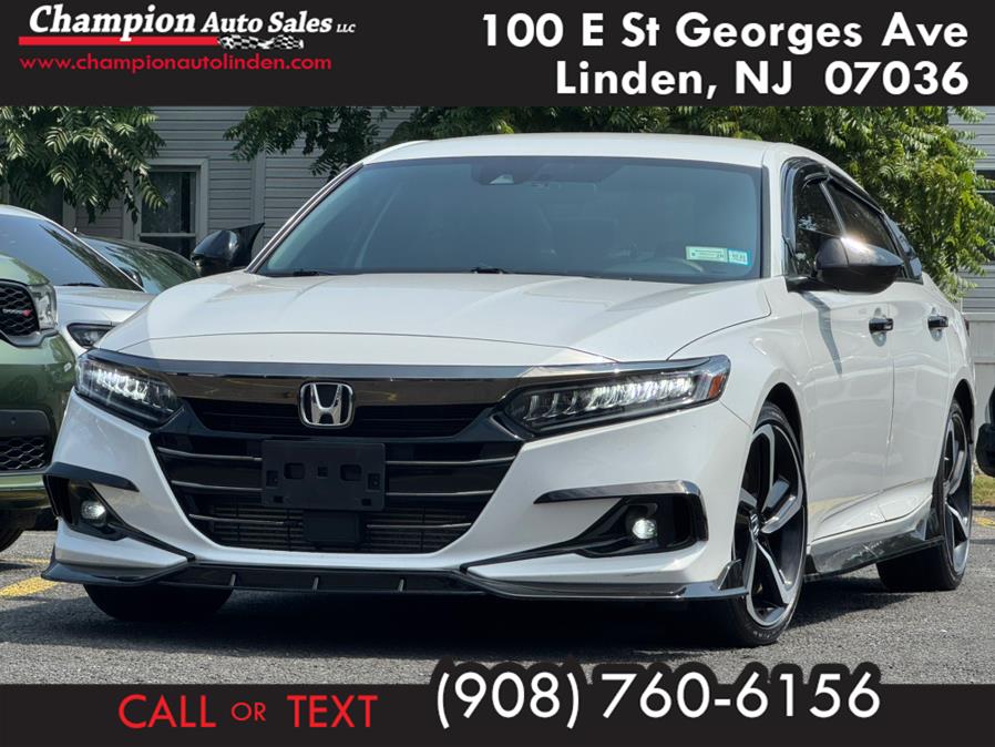 2021 Honda Accord Sedan Sport 1.5T CVT, available for sale in Linden, New Jersey | Champion Used Auto Sales. Linden, New Jersey 2021 Honda Accord Sedan Sport 1.5T CVT, available for sale in Linden, New Jersey | Champion Used Auto Sales. Linden, New Jersey