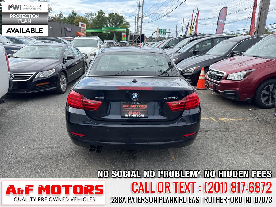 2017 BMW 4 Series 430i xDrive Convertible SULEV, available for sale in East Rutherford, New Jersey | A&F Motors LLC. East Rutherford, New Jersey 2017 BMW 4 Series 430i xDrive Convertible SULEV, available for sale in East Rutherford, New Jersey | A&F Motors LLC. East Rutherford, New Jersey