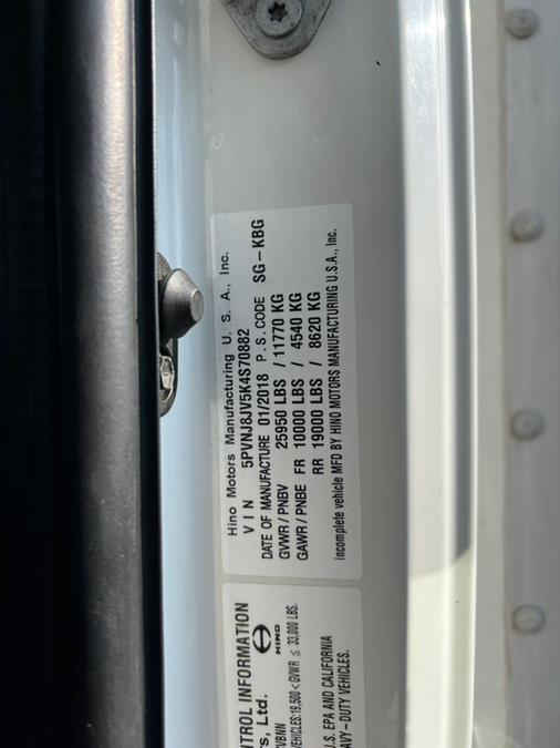 2019 HINO 268A 26FT SUPREME BOX PALFINGER LIFTGATE, available for sale in Paterson, New Jersey | Speedway Motors LLC. Paterson, New Jersey 2019 HINO 268A 26FT SUPREME BOX PALFINGER LIFTGATE, available for sale in Paterson, New Jersey | Speedway Motors LLC. Paterson, New Jersey
