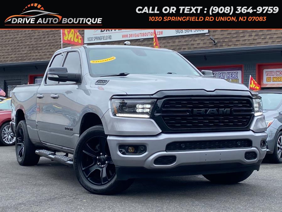 2022 Ram 1500 Big Horn 4x4 Quad Cab 6''4" Box, available for sale in Union, New Jersey | Drive Auto Boutique. Union, New Jersey