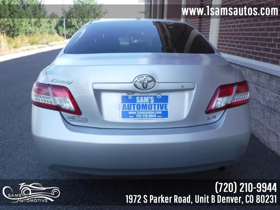 2010 Toyota Camry 4dr Sdn I4 Auto LE (Natl), available for sale in Denver, Colorado | Sam's Automotive. Denver, Colorado 2010 Toyota Camry 4dr Sdn I4 Auto LE (Natl), available for sale in Denver, Colorado | Sam's Automotive. Denver, Colorado
