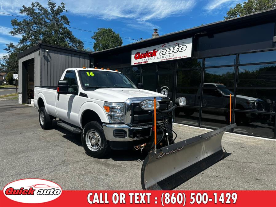 2016 Ford Super Duty F-250 SRW 4WD Reg Cab 137" XL W/PLOW, available for sale in Bristol, Connecticut | Quick Auto LLC. Bristol, Connecticut 2016 Ford Super Duty F-250 SRW 4WD Reg Cab 137" XL W/PLOW, available for sale in Bristol, Connecticut | Quick Auto LLC. Bristol, Connecticut